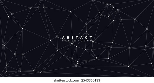 Abstract modern futuristic polygonal dark background design. Vector graphic wallpaper