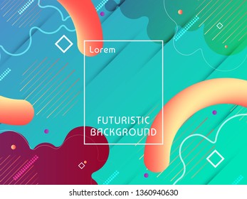 Abstract modern futuristic techno background vector