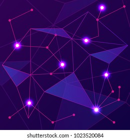 Abstract modern futuristic technology background, vector illustration