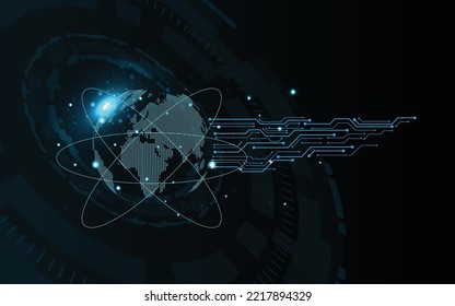Resumen de los antecedentes modernos futuristas, tecnológicos. Su comunicación digital tecnológica. Fondo de la tecnología del tablero de circuitos. Ilustración electrónica.vector