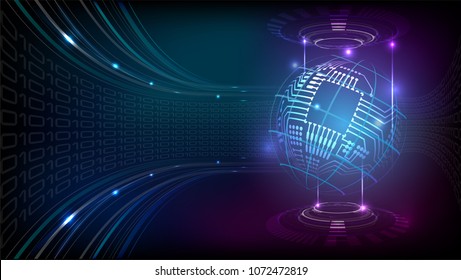 Abstract  modern futuristic world circuit background vector illustration.