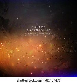 Abstract modern galaxy background