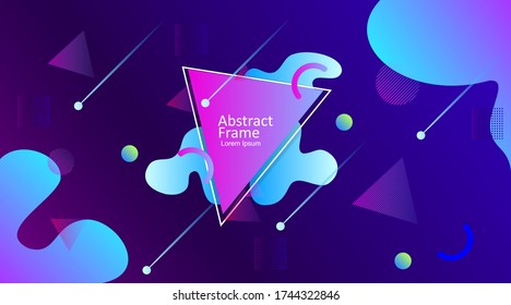 abstract modern galaxy frame with gradient color