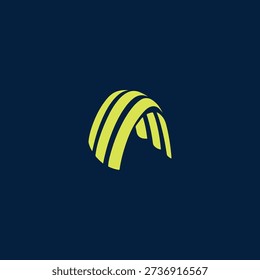 Abstract Modern Geometric Arch Logo Symbol