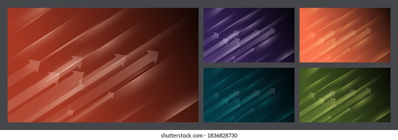 Abstrakter, moderner, geometrischer, Pfeil-Hintergrund mit verschiedenen modernen Farbverläufen. Minimalist, geeignet für Wallpaper, Banner, Gaming, Karten, Buchillustrationen, Landing-Seiten, etc.