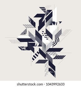 Abstract modern geometric background