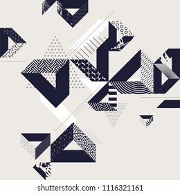 Abstract modern geometric background