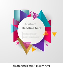 abstract modern geometric background