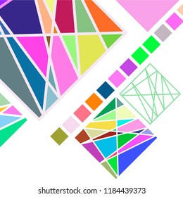 Abstract modern geometric background