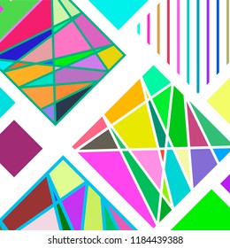 Abstract modern geometric background