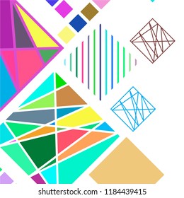 Abstract modern geometric background