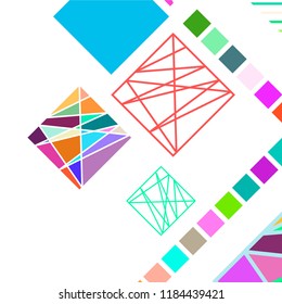 Abstract modern geometric background