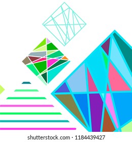 Abstract modern geometric background