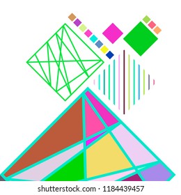 Abstract modern geometric background