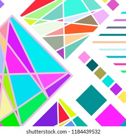 Abstract modern geometric background