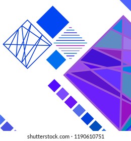Abstract modern geometric background