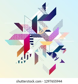 Abstract modern geometric background