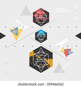 Abstract modern geometric background