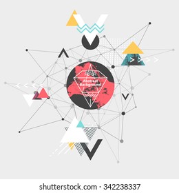 Abstract modern geometric background