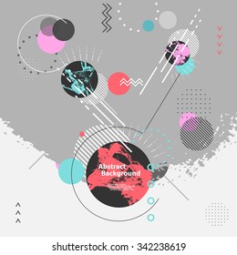 Abstract modern geometric background