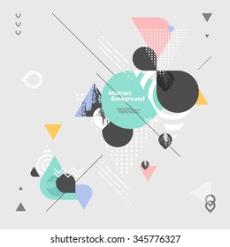 Abstract modern geometric background