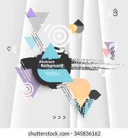 Abstract modern geometric background