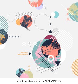 Abstract modern geometric background