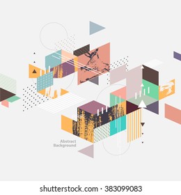 Abstract modern geometric background