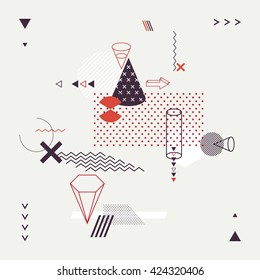 Abstract modern geometric background