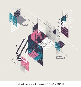 Abstract modern geometric background