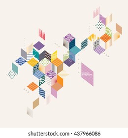 Abstract modern geometric background
