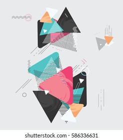 Abstract modern geometric background