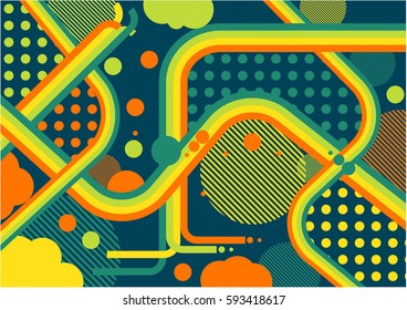 Abstract modern geometric background