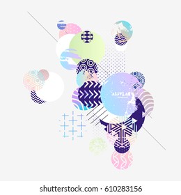 Abstract modern geometric background