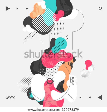 Abstract modern geometric background