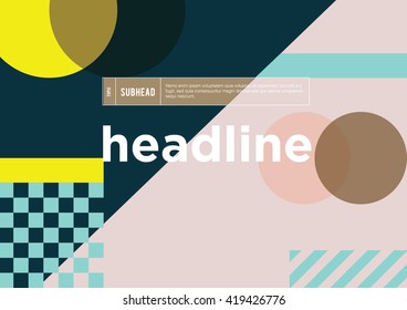 Abstract modern geometric background/ Annual Report Cover/ Pastel Colour template