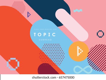 Fondo geométrico moderno Abstractas/Diseño de portada de informe anual