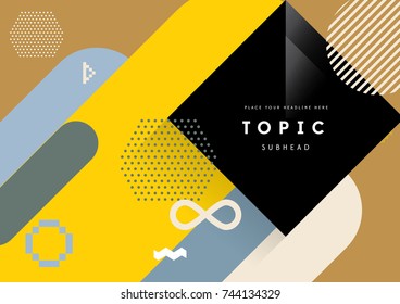 Abstract modern geometric background/ Annual Report Cover Design