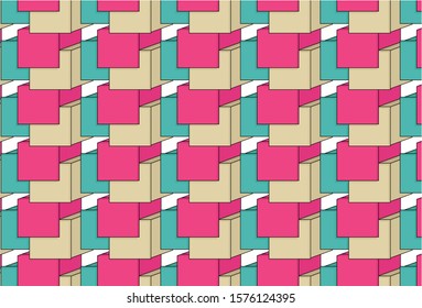 Abstract modern geometric background. Modern art work. Colorful image.