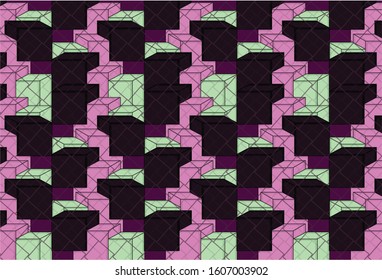 Abstract modern geometric background. Modern art work. Colorful image.