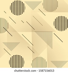 Abstract modern geometric background with brown color