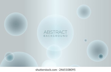 Abstract modern geometric background with circle shapes and spheres in upward blue trending color of 2024. Vector illustration