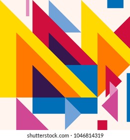 Abstract modern geometric background. Composition 20