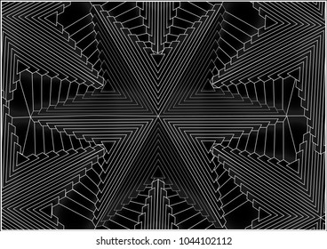 Abstract modern geometric background design. - Geometric Shape, Diamond Shaped, Single Line, Wallpaper - Decor. 