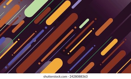 Abstract modern geometric background with diagonal lines. Dynamic shapes composition