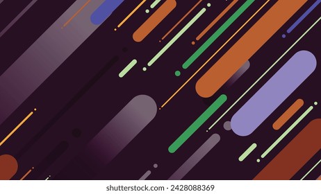 Abstract modern geometric background with diagonal lines. Dynamic shapes composition