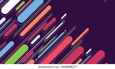 Fondo geométrico moderno abstracto con líneas diagonales. Composición de formas dinámicas