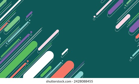 Abstract modern geometric background with diagonal lines. Dynamic shapes composition