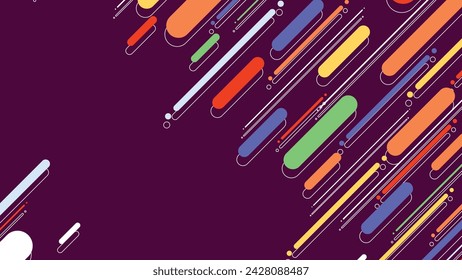 Abstrakter moderner geometrischer Hintergrund mit diagonalen Linien. Dynamische Formenzusammenstellung