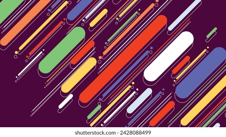 Abstrakter moderner geometrischer Hintergrund mit diagonalen Linien. Dynamische Formenzusammenstellung